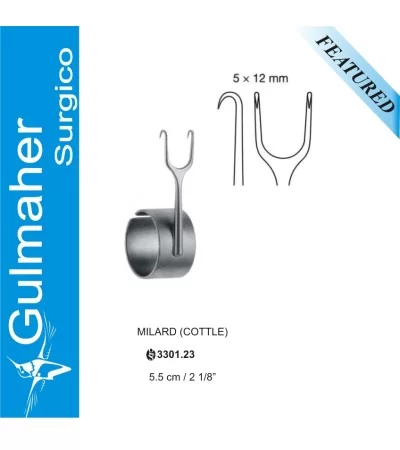 Millard Cottle Retractor With Finger Ring 5.5cm Millard Cottle Retractor With Finger Ring 5.5cm