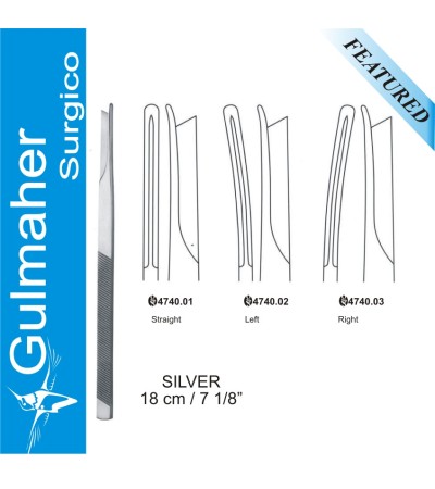 SILVER OSTEOTOME, 18CM, STRAIGHT