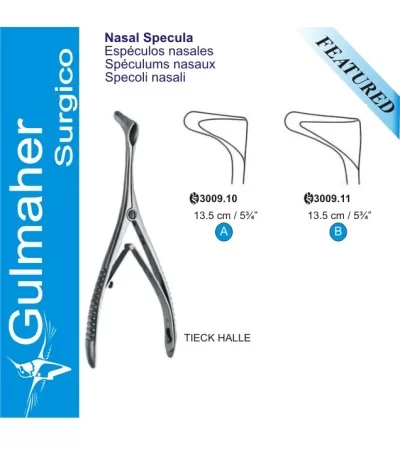 TIECK HALLE Nasal Speculum, Babies, 13.5cm