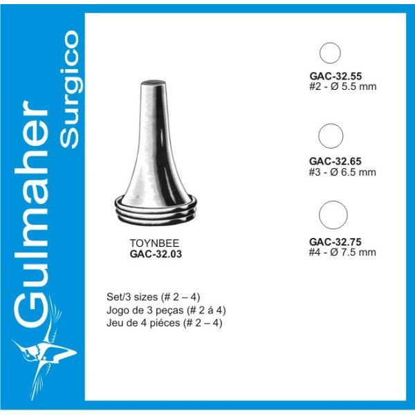 TOYNBEE Ear Specula Set Of 3, 2,3,4