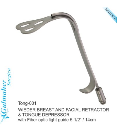 WIEDER BREAST AND FACIAL RETRACTOR  & TONGUE DEPRESSOR 5-1/2” / 14cm