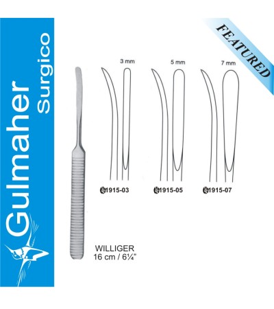 WILLIGER ELEVATOR, WILLIGER RASPATORY, 16CM, SHARP 