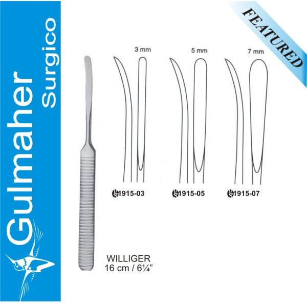 Williger Elevator, Williger Raspatory, 16cm, Sharp Williger Elevator, Williger Raspatory, 16cm, Sharp