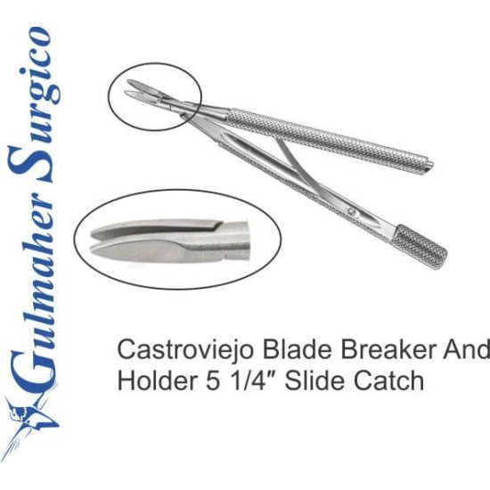 Castroviejo Blade Breaker And Holder 5 1/4″ Slide Catch