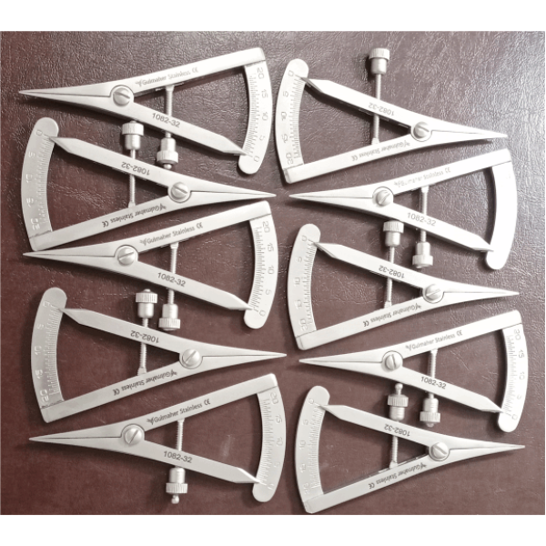 CASTROVIEJO Caliper With 20mm Scale 7cm Length CASTROVIEJO Caliper With 20mm Scale 7cm Length
