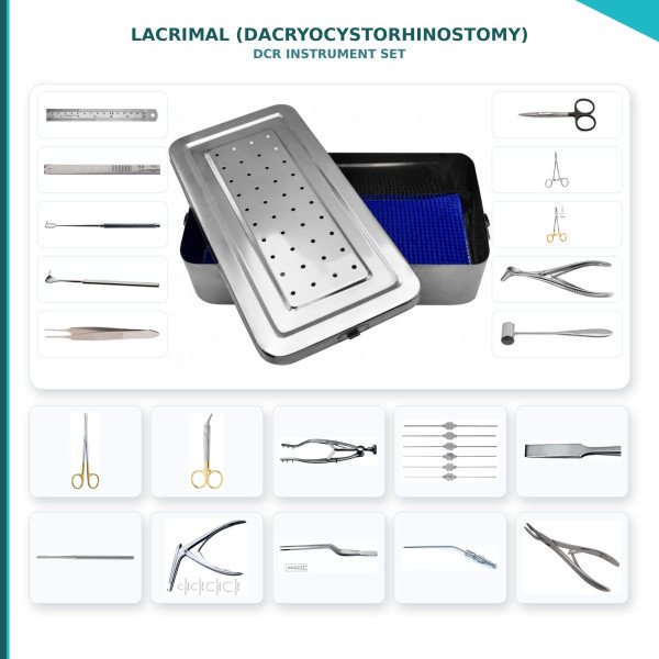 DCR Lacrimal Surgical Instrument Set, 41 Pieces