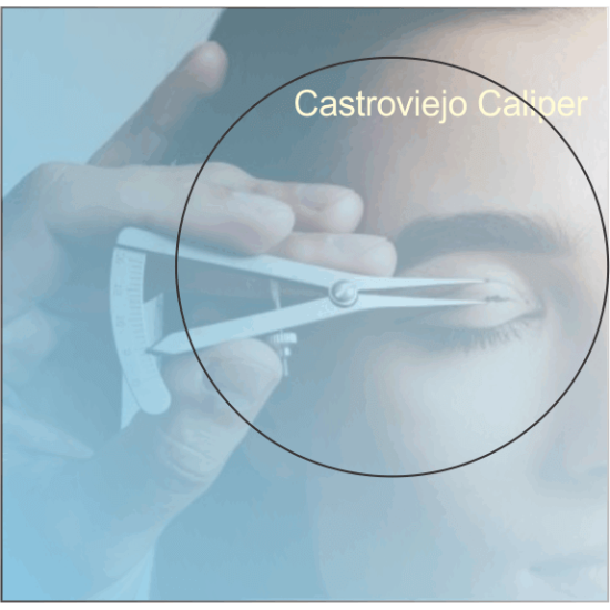 CASTROVIEJO Caliper With 20mm Scale 7cm 