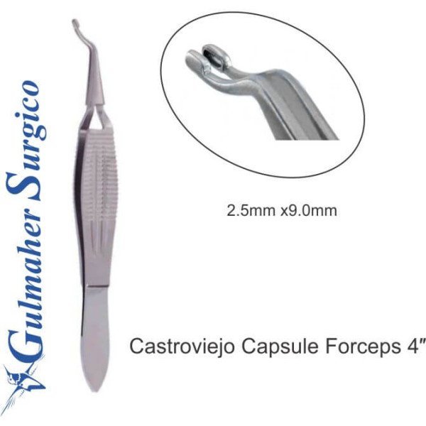 Castroviejo Capsule Forceps 4″ Castroviejo Capsule Forceps 4″