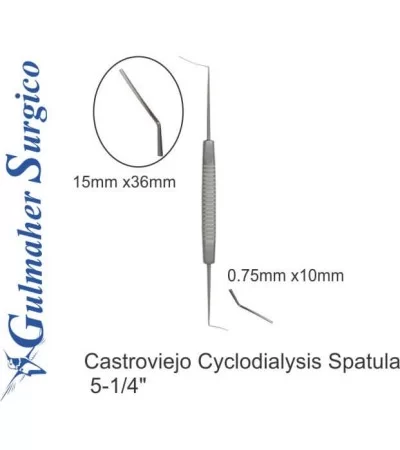 Castroviejo Cyclodialysis Spatula 5-1/4" Castroviejo Cyclodialysis Spatula 5-1/4"