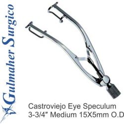 Castroviejo Eye Speculum 3-3/4″ Medium 15X5mm Castroviejo Eye Speculum 3-3/4″ Medium 15X5mm