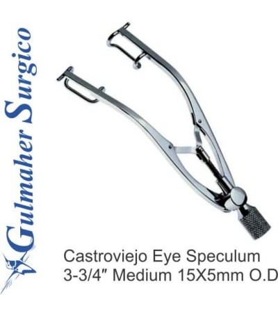 Castroviejo Eye Speculum 3-3/4″ Medium 15X5mm