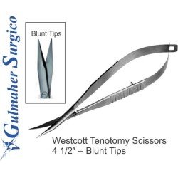 Westcott Tenotomy Scissors  4 1/2″ – Blunt Tips
