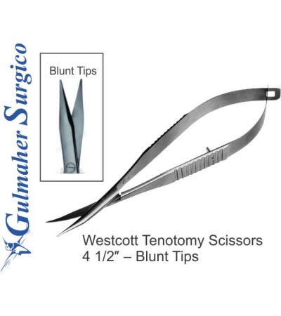 Westcott Tenotomy Scissors  4 1/2″ – Blunt Tips