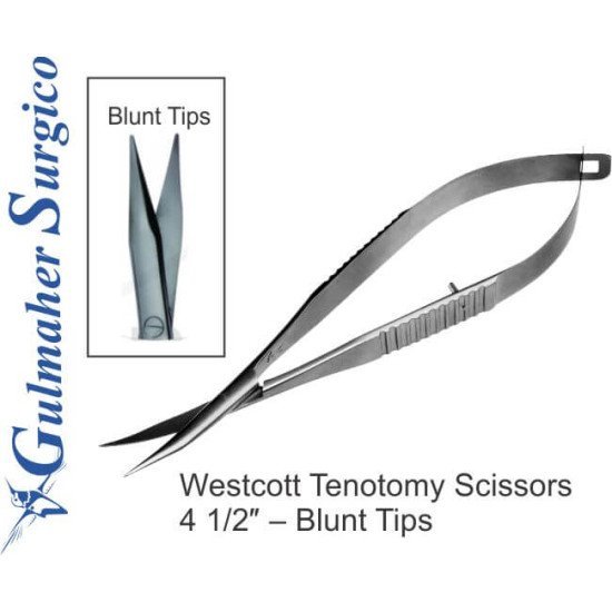 Westcott Tenotomy Scissors  4 1/2″ – Blunt Tips