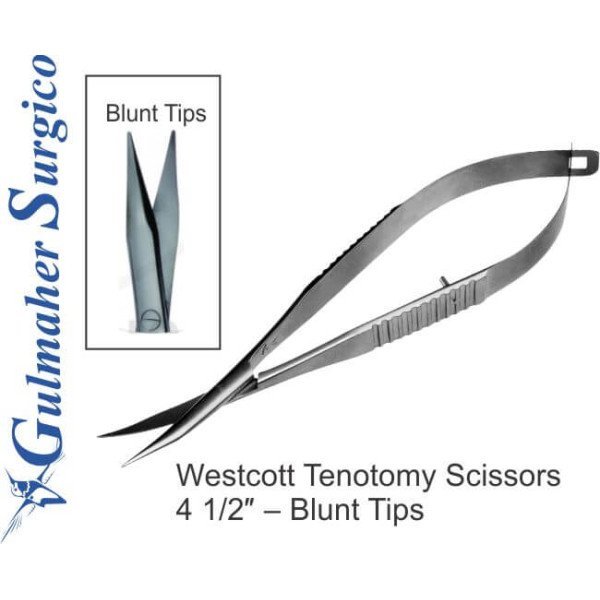 Westcott Tenotomy Scissors 4 1/2″ – Blunt Tips