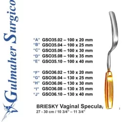 BRIESKY Vaginal Specula, 27 - 30 cm 