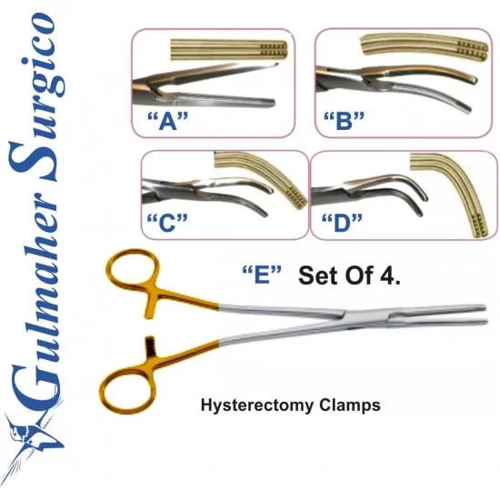 Hysterectomy Clamps Set | Gynecological Instruments