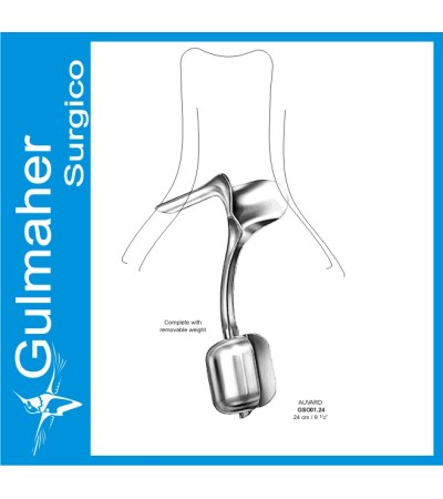 Auvard Vaginal Speculum 24cm, With Removable Weight.