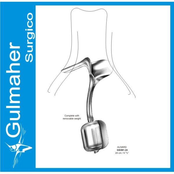 Auvard Vaginal Speculum 24cm, With Removable Weight Auvard Vaginal Speculum 24cm, With Removable Weight