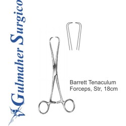 Barrett Tenaculum Forceps, Str, 18cm