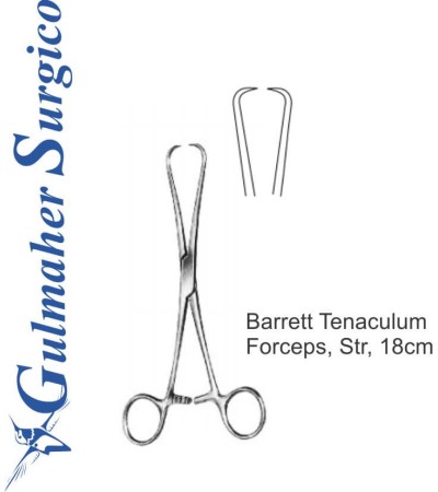 Barrett Tenaculum Forceps, Str, 18cm