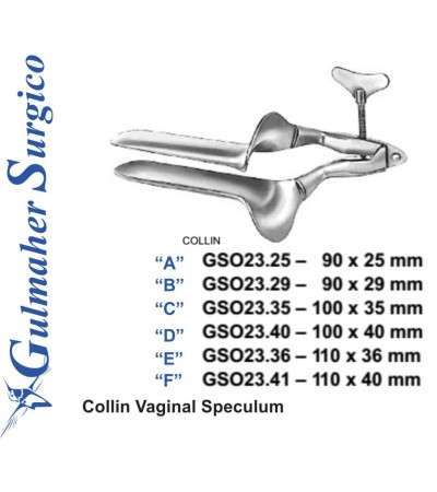 Collin Vaginal Speculum 90 x 25 mm