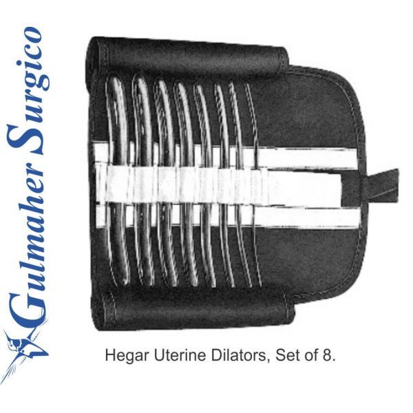 Hegar Uterine Dilators, Set of 8