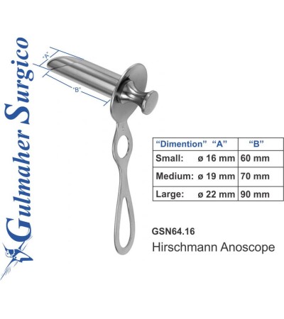 Hirschmann Anoscope Small, Medium and Large.