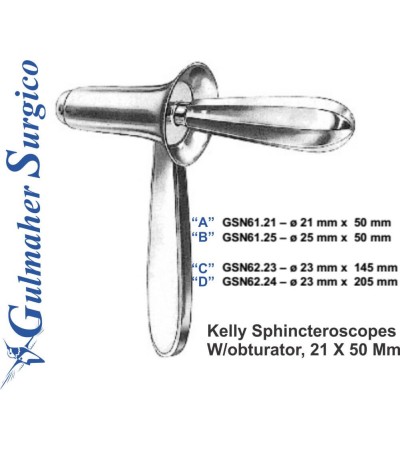 Kelly Proctoscope W/obturator, 23x145mm 