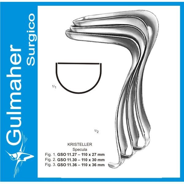 Kristeller Vaginal Speculum, 8-1/4"
