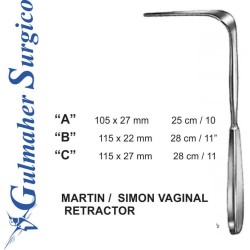 Martin Vag. Retractor, 25cm, 105 X 27mm