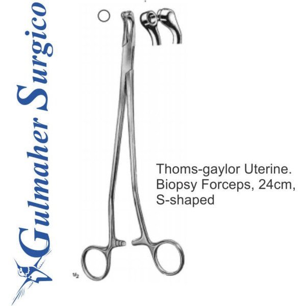 Thoms-gaylor Uterine. Biopsy Forceps, 24cm, S-shaped