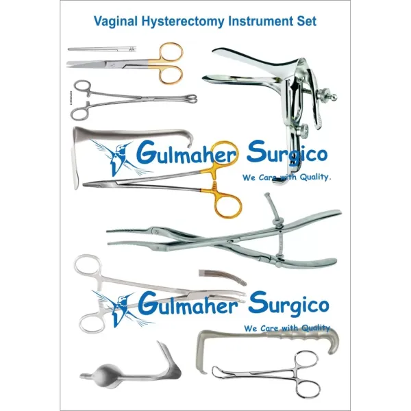 Vaginal Hysterectomy Instrument Set - 78 Pieces Vaginal Hysterectomy Instrument Set - 78 Pieces