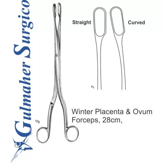 RE-310-01 Winter's Placenta And Ovum Forceps, Straight, Fig.1, 290 Mm - Foto 7