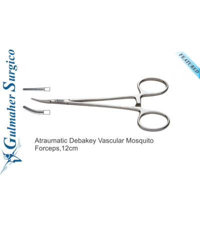 Atraumatic Debakey Vascular Mosquito Forceps,12cm