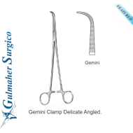 Gemini Clamp Delicate Angled Forceps. 