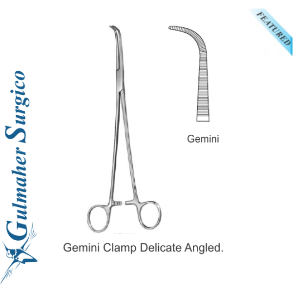 Gemini Clamp Delicate Angled Forceps