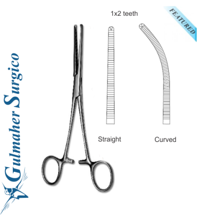 Rochester Ochsner Forceps Straight & Curved. 