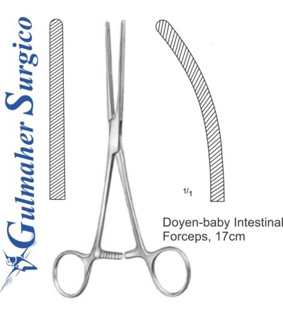 Doyen-baby Intestinal Forceps