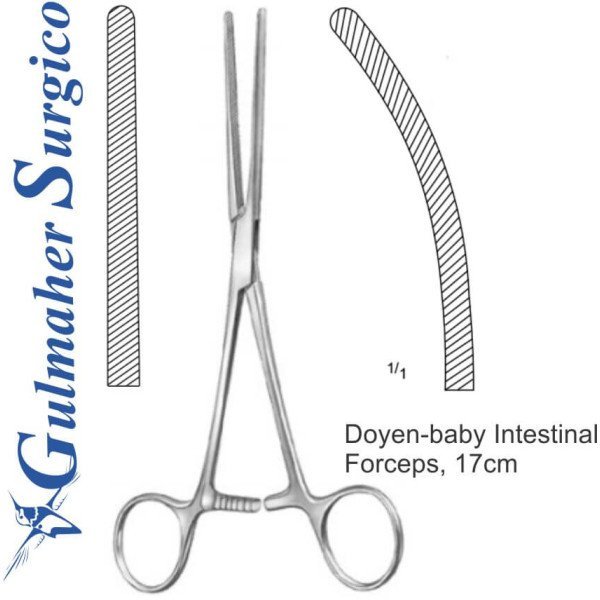Doyen-baby Intestinal Forceps