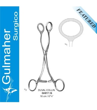 Duval Collin Tissue, Organ Holding Forceps 16cm Duval Collin Tissue, Organ Holding Forceps 16cm