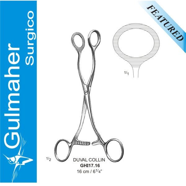 Duval Collin Tissue, Organ Holding Forceps 16cm
