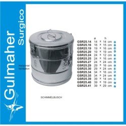 Schimmelbusch Sterilizing. Drum, Horizontal, 14x14cm Schimmelbusch Sterilizing. Drum, Horizontal, 14x14cm