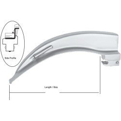 Macintosh Laryngoscope Blades with Fiber Optic Illumination. Macintosh Laryngoscope Blades with Fiber Optic Illumination.