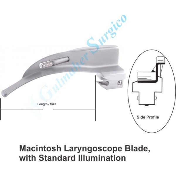 McIntosh Laryngoscopes Blades with Standard Illumination McIntosh Laryngoscopes Blades with Standard Illumination