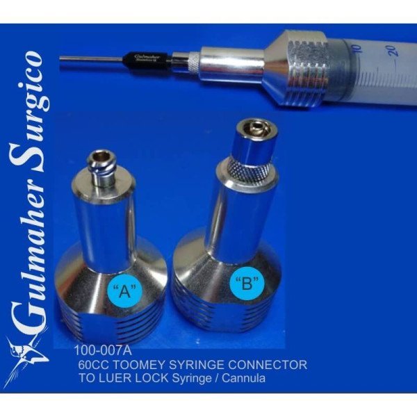 Large-Volume Toomey Syringe Adapter, 60cc
