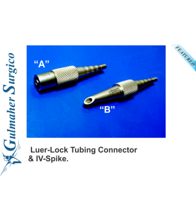 Luer-Lock Tubing Connector & IV Spike