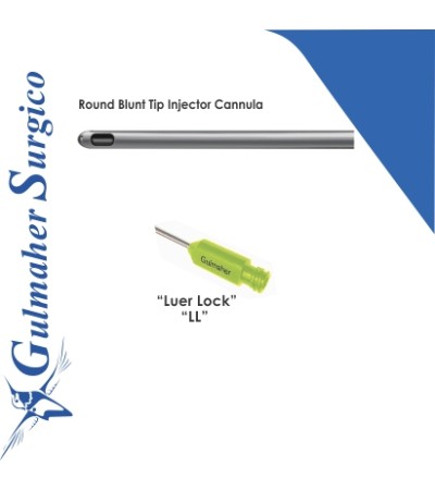 Injector Cannula Round Blunt Tip. Luer-Lock