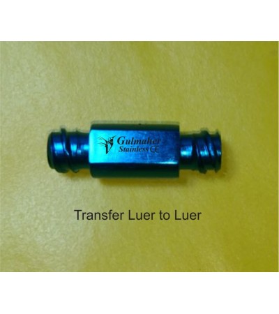 Fat transfer adapter for Luer to Luer lock. Set of 3.