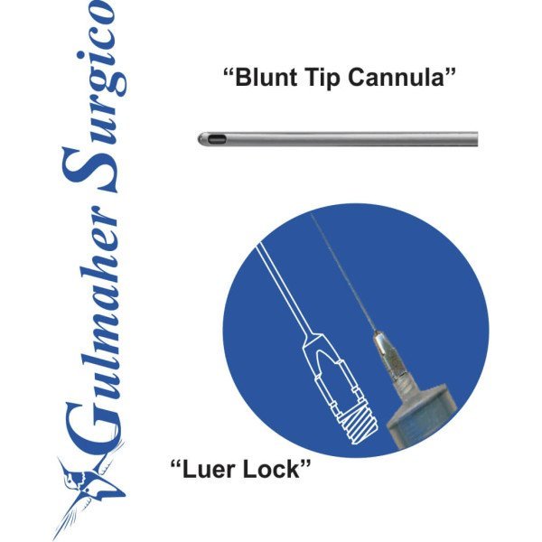Fine Blunt-Tip Micro Cannula with Luer-Lock